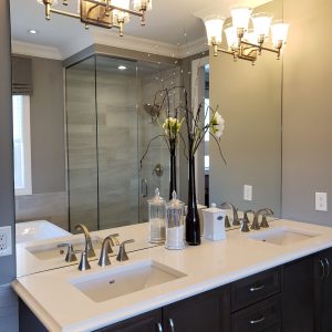 Beautiful clean modern bathroom